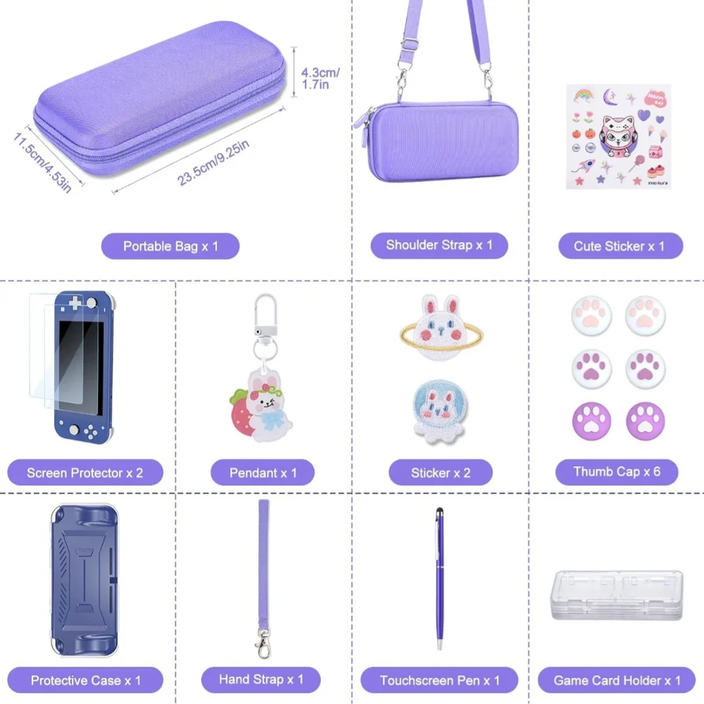 Purple Inno Aura Nintendo Switch Lite Case NIB